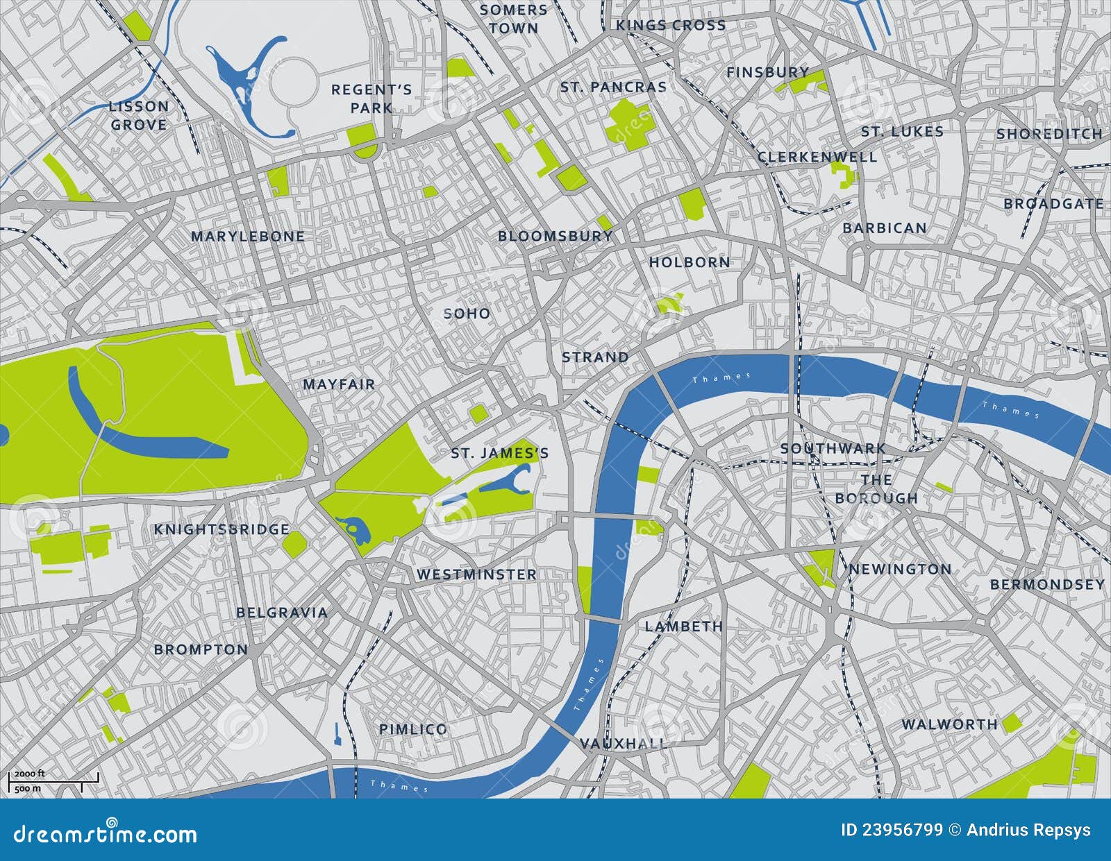 central london  map