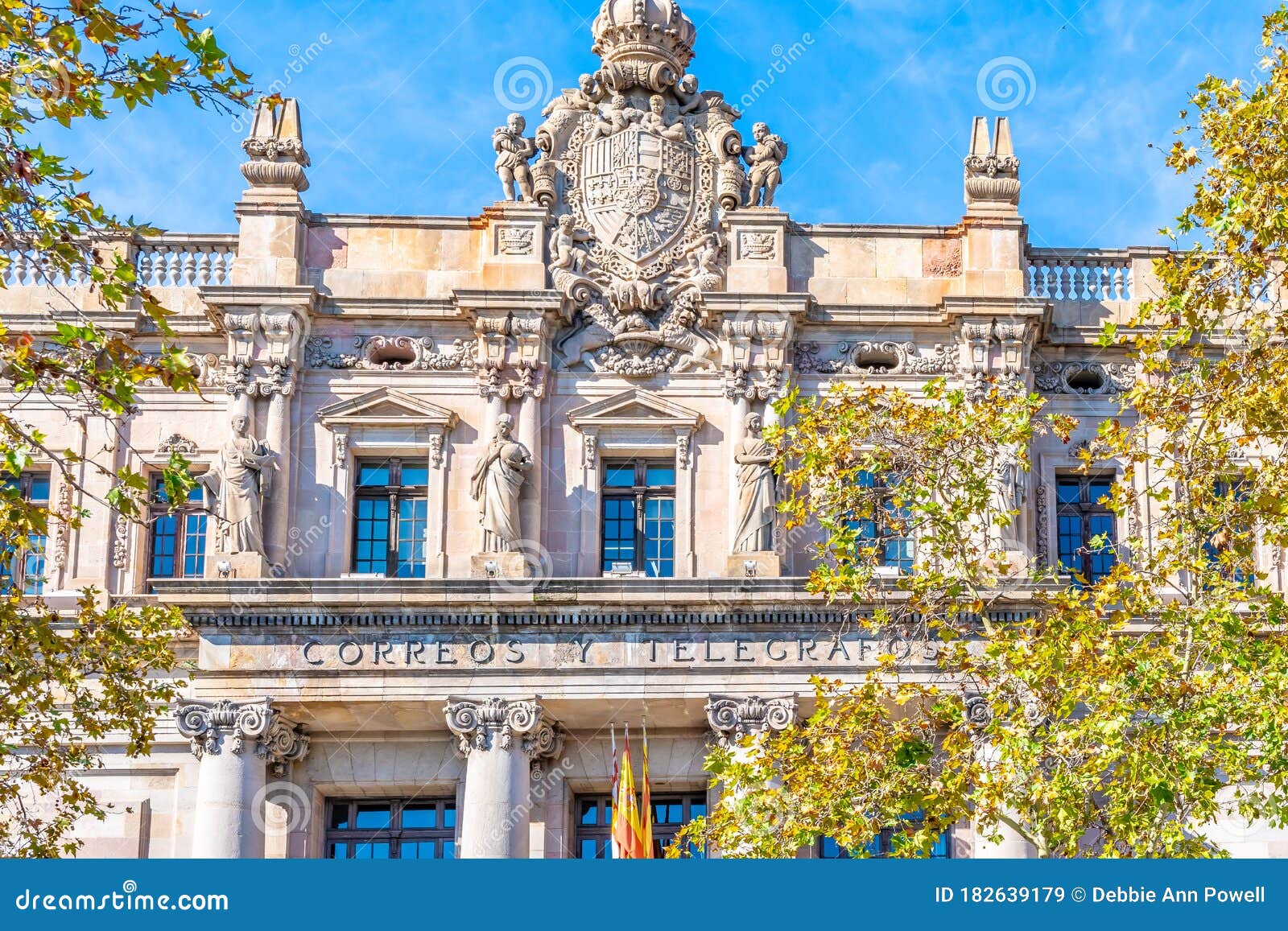 the central post office building in barcelona