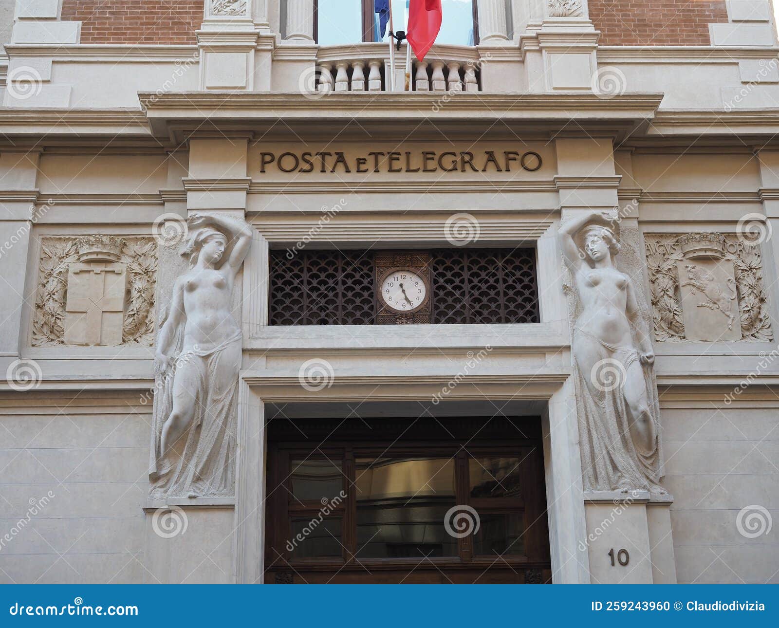 Central Post Office in Turin Editorial Image Image of piemonte