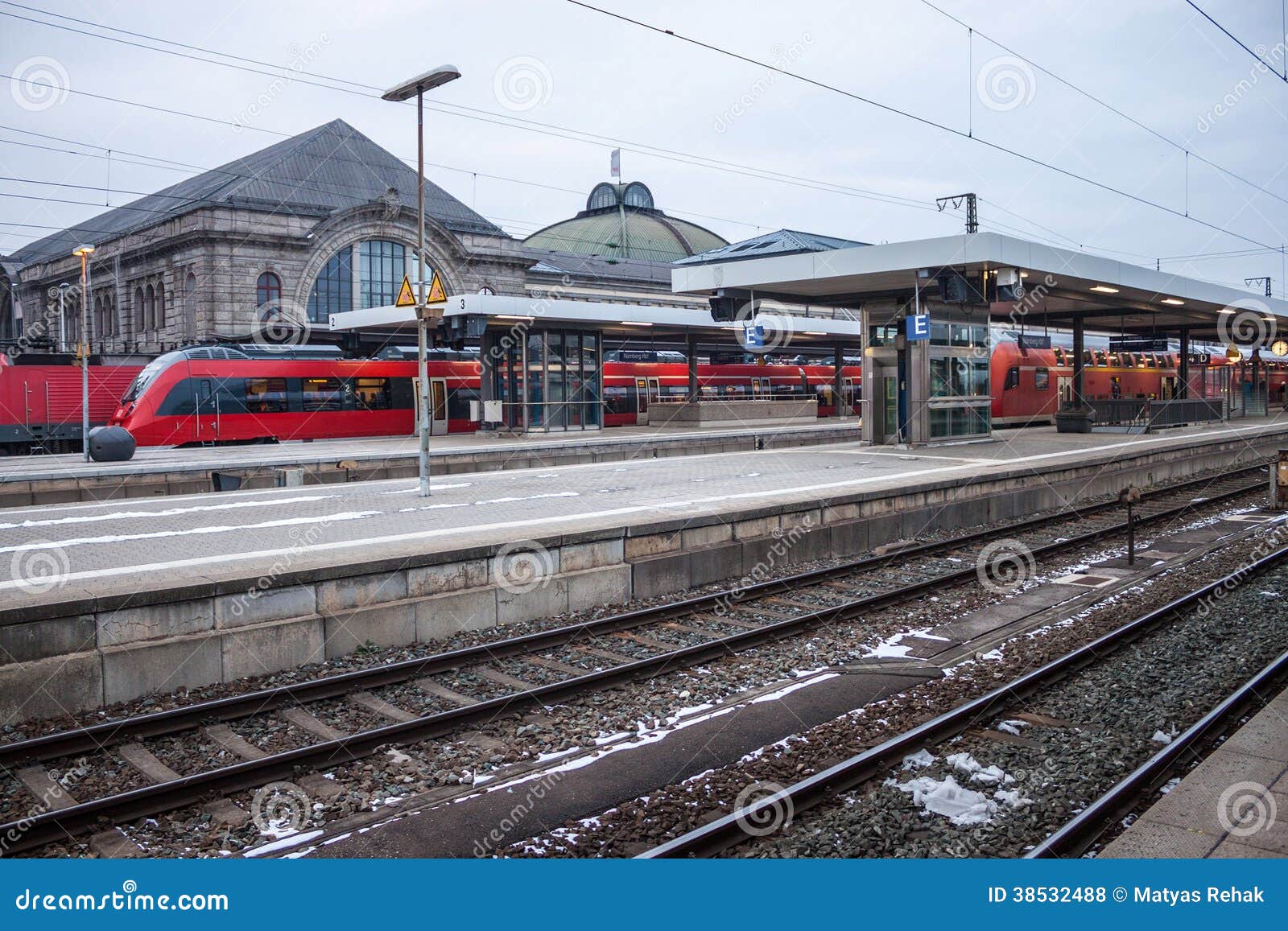 Central Railway Station in Nuremberg Stock Photo   Image of ...