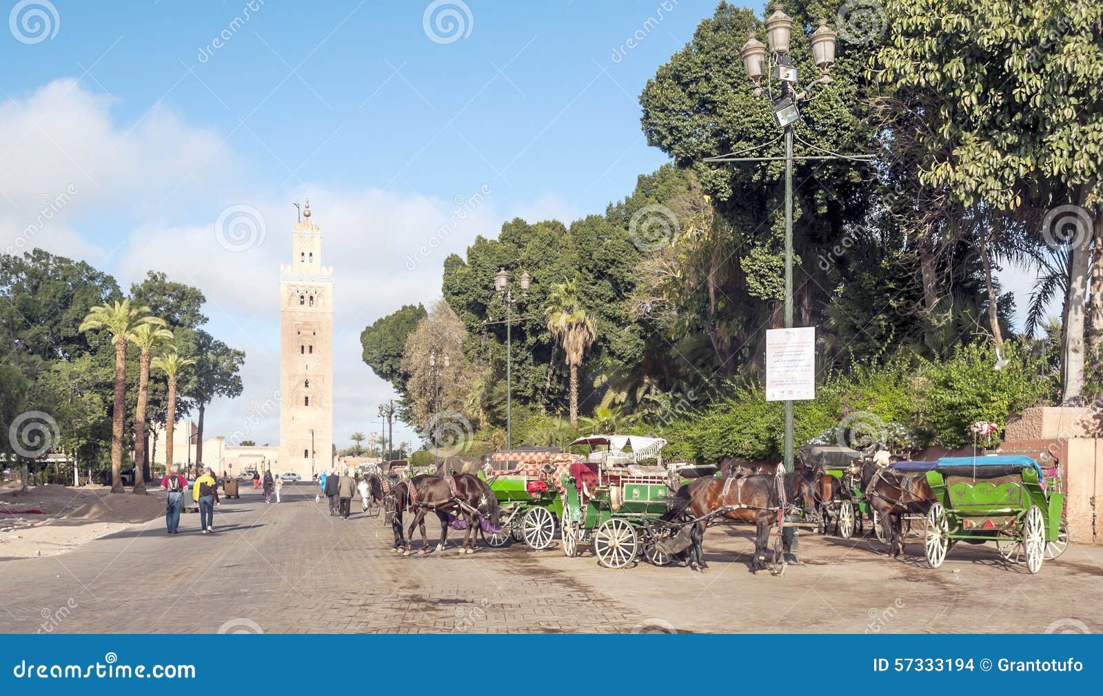 Central Square of Marrakech Editorial Stock Image - Image of north