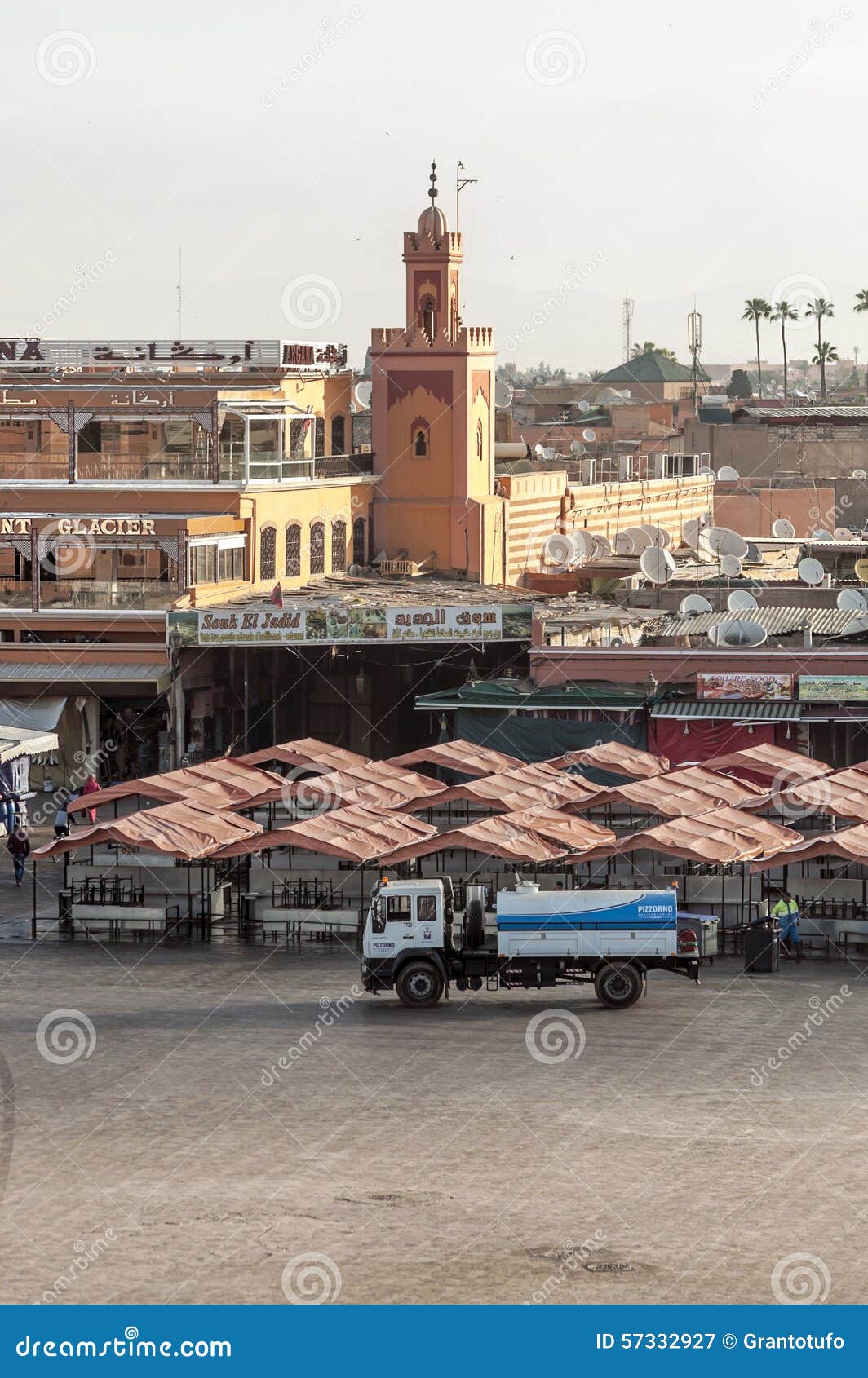 Central Square of Marrakech Editorial Photography - Image of stall