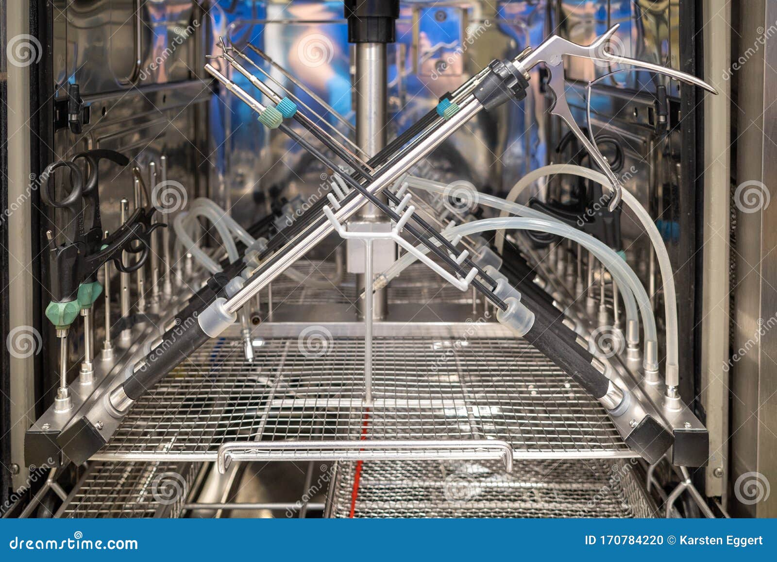 A Central Sterilization Department, the Instruments Used for an