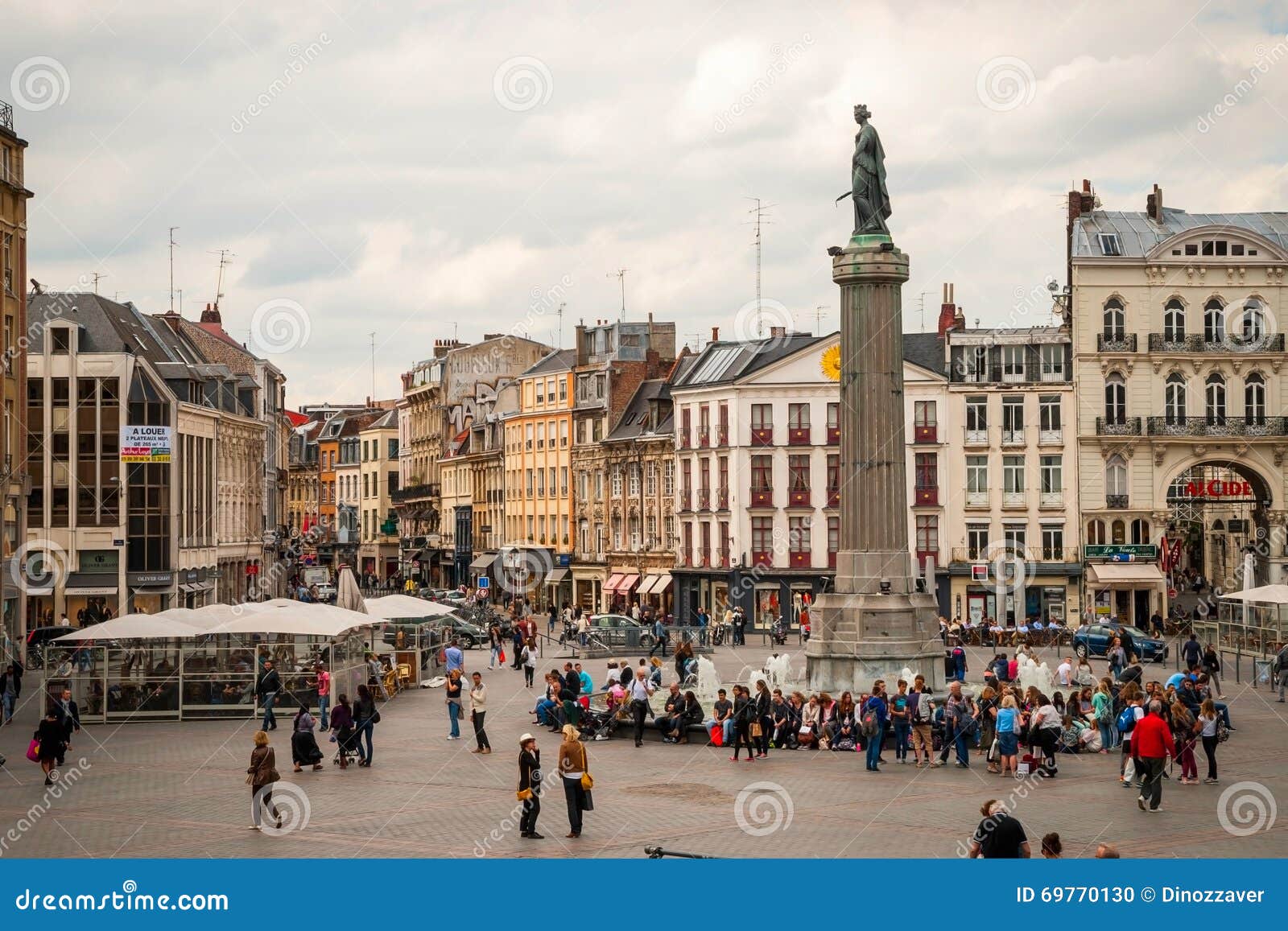 Central Town Square In Lille, France Editorial Image ...