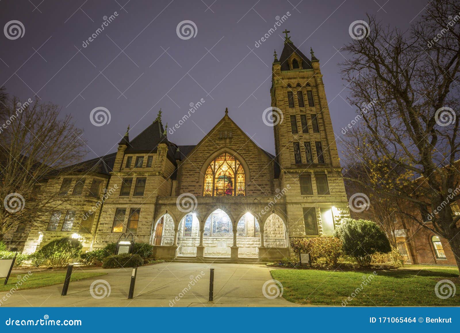 Central United Methodist Church in Asheville Stock Photo Image of