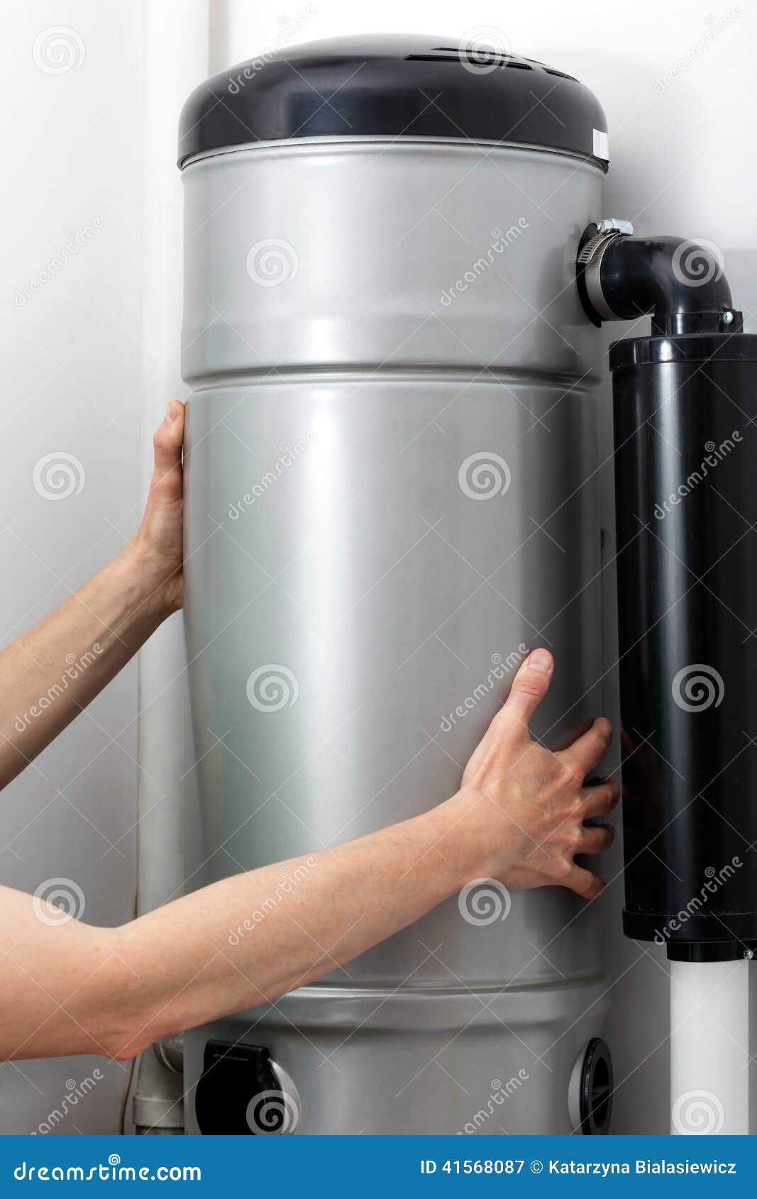 Central vacuum cleaner stock image. Image of boiler, room 41568087