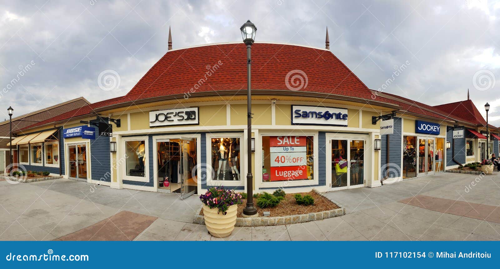 Store Panorama in Woodbury Common Premium Outlet Mall Editorial