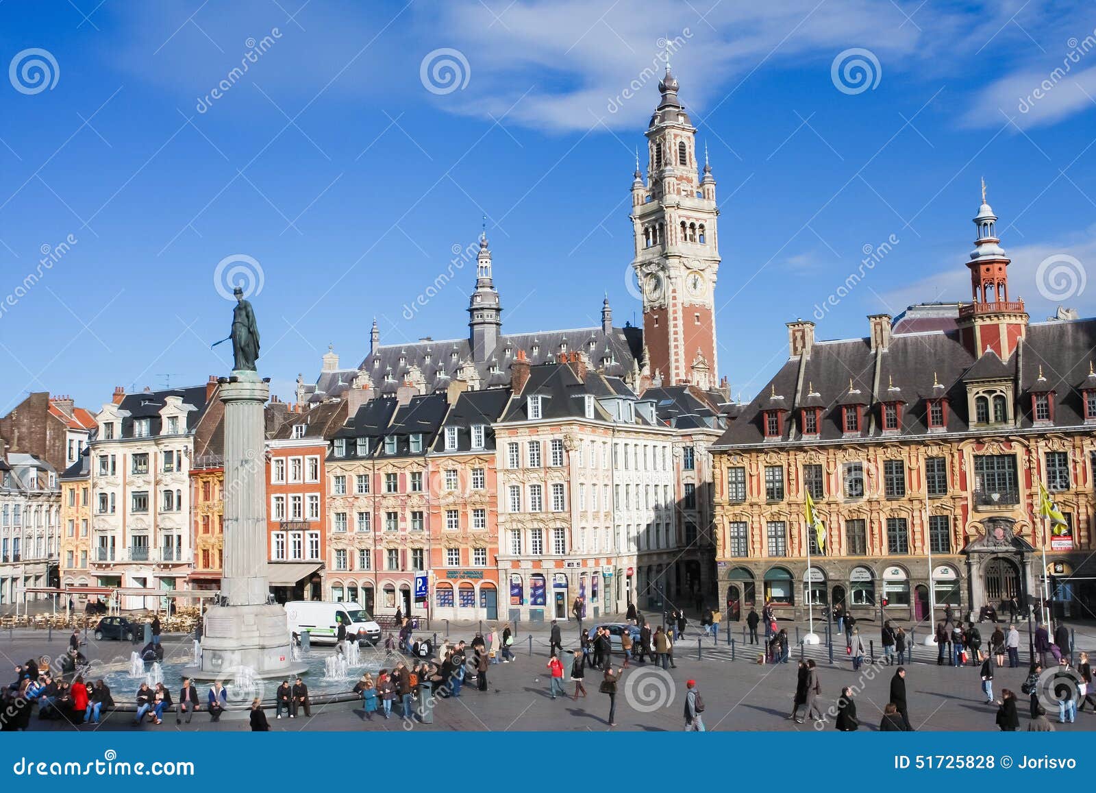 Centrale Plaats Algemeen De Gaulle in Lille, Frankrijk Redactionele ...