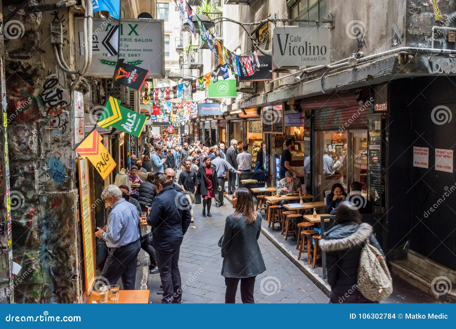 Centre Place Lane In Melbourne, Australia Editorial Stock Image - Image