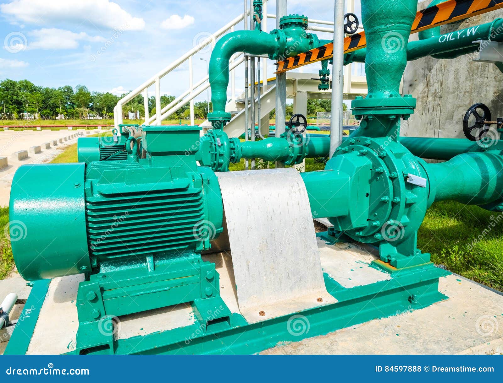 Centrifugal pump and motor stock photo. Image of - 84597888