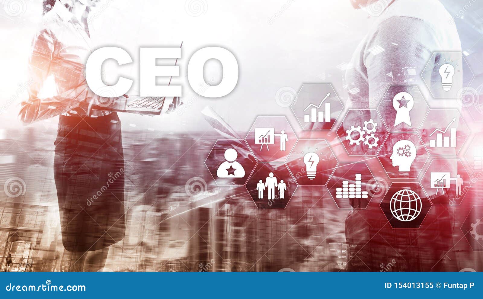 CEO Business Concept. Chief Executive Officer. Financial Background