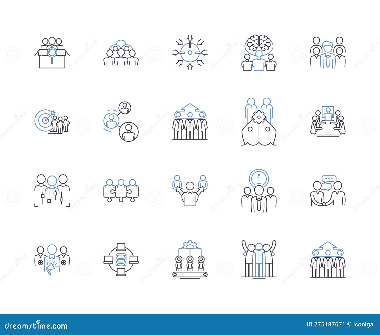 ceo conference outline icons collection. ceo, conference, meeting, planning, leaders, executives, networking  and