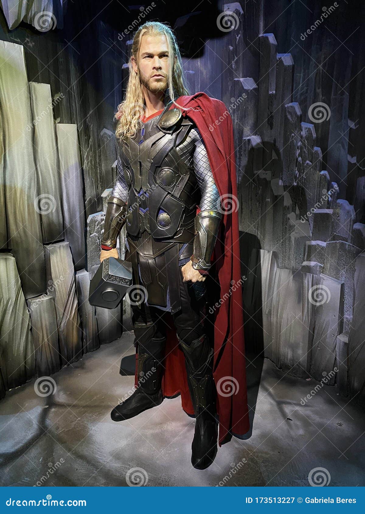 Cera De Chris Hemsworth Como Thor. Fotografia Editorial - Imagem