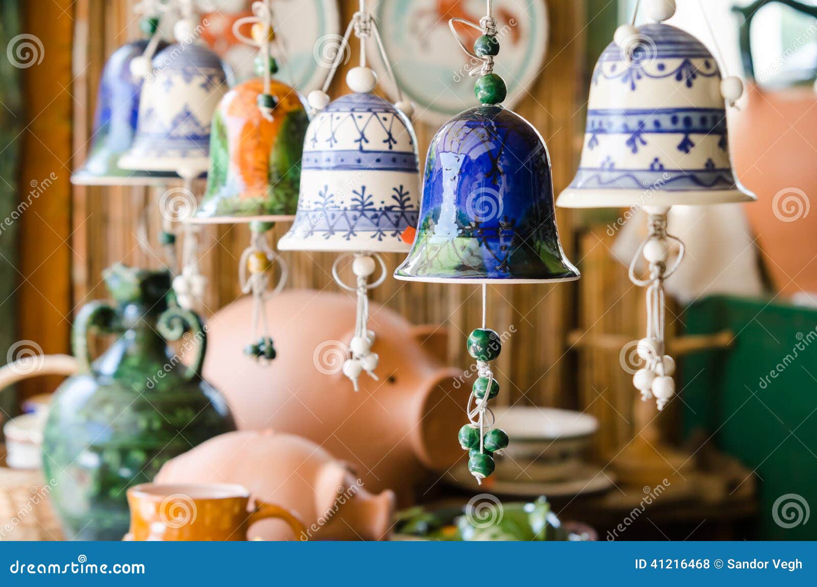 Ceramic Bells stock photo. Image of gift, decoration 41216468