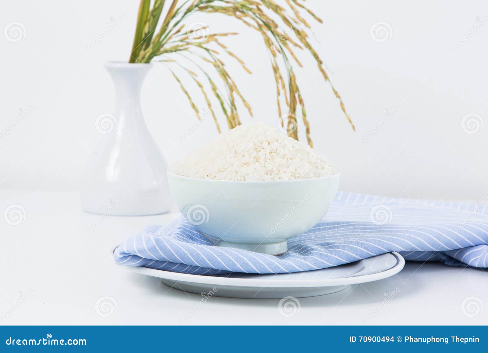 Ceramic Bowl Containing Rice. Stock Photo Image of bowl, life 70900494