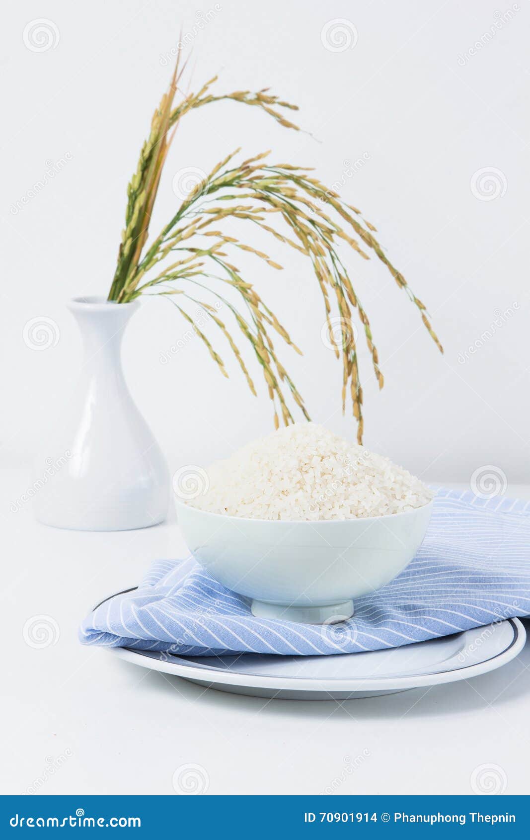 Ceramic Bowl Containing Rice. Stock Photo Image of lifestyle, organic