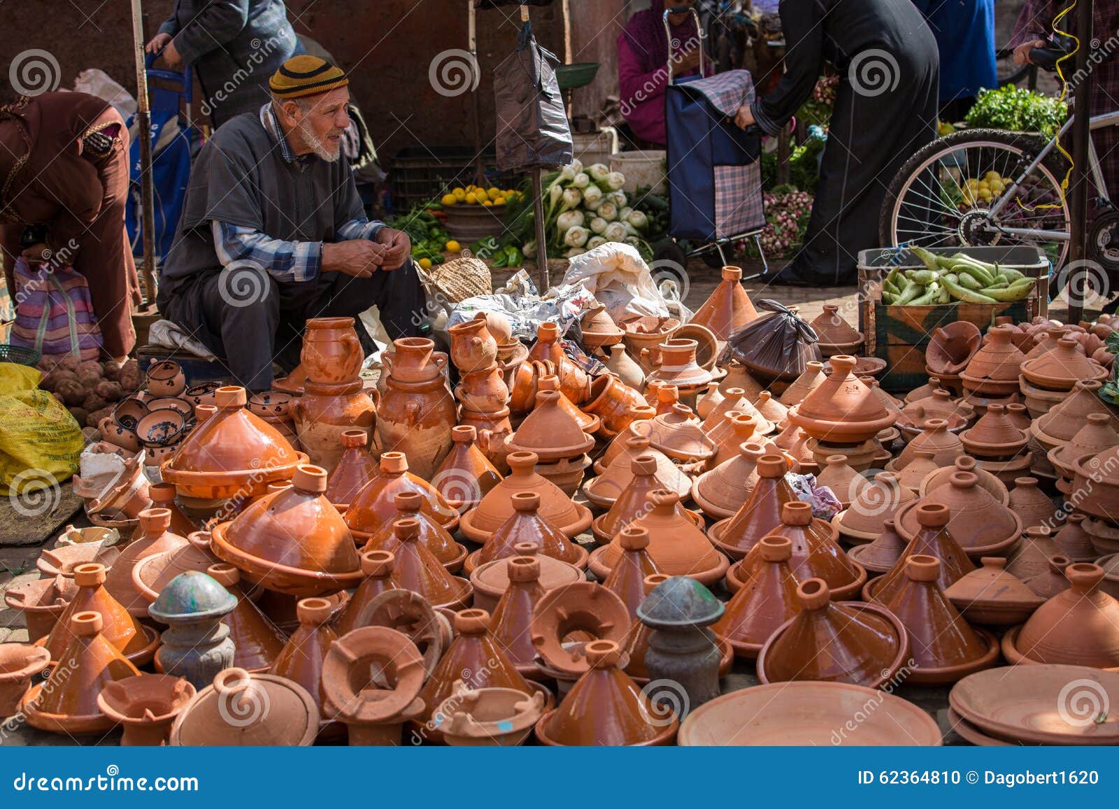 Ceramic Bowls for Cooking Tagine Editorial Image Image of marrakech