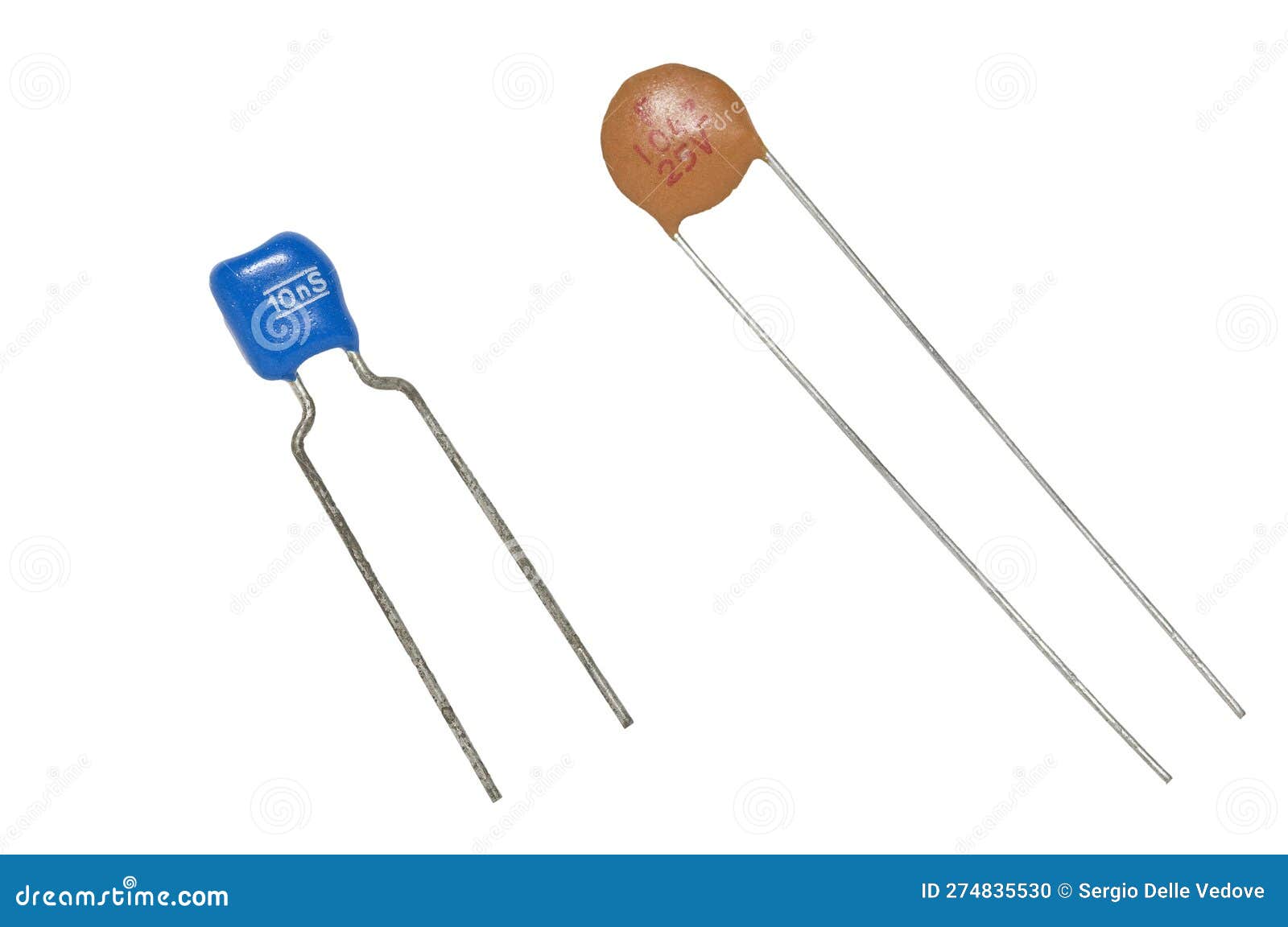 A ceramic capacitor stock photo. Image of science, electronics 274835530