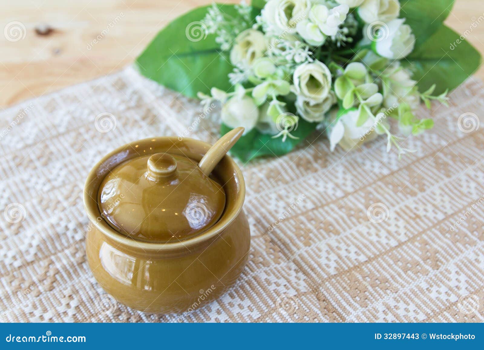 Ceramic Clay Small Pot for Cooking or General Use Stock Image Image of dishware, close 32897443