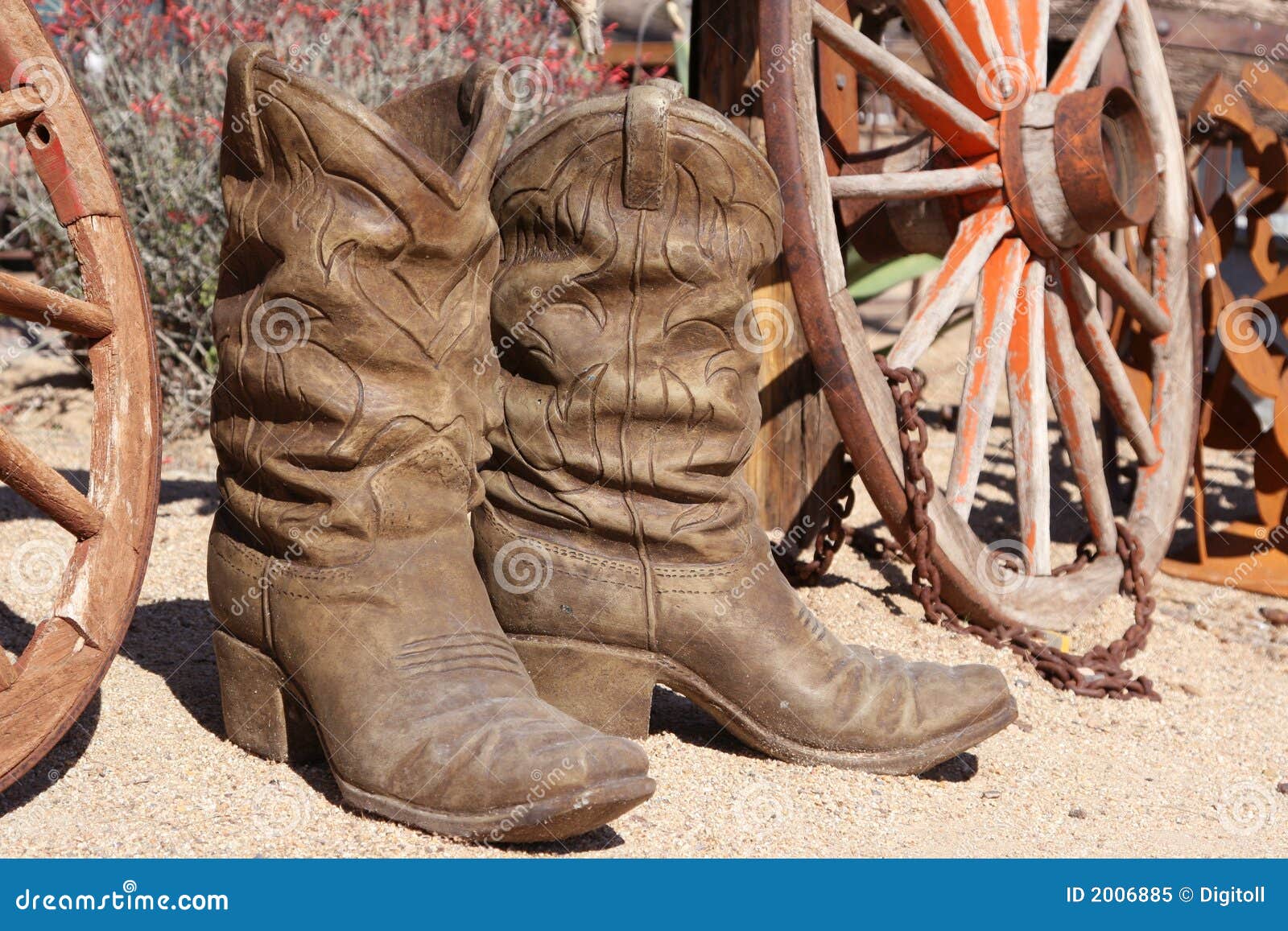ceramic cowboy boots