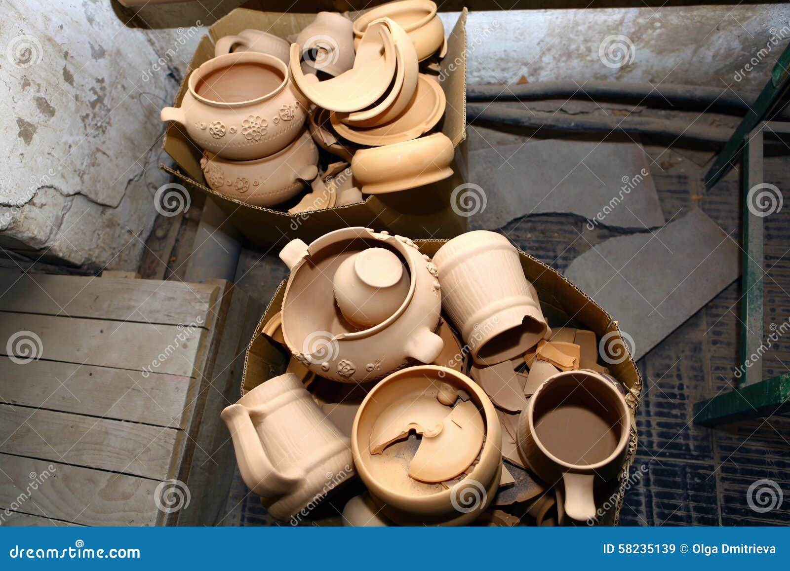 Ceramic factory stock image. Image of crockery, business 58235139