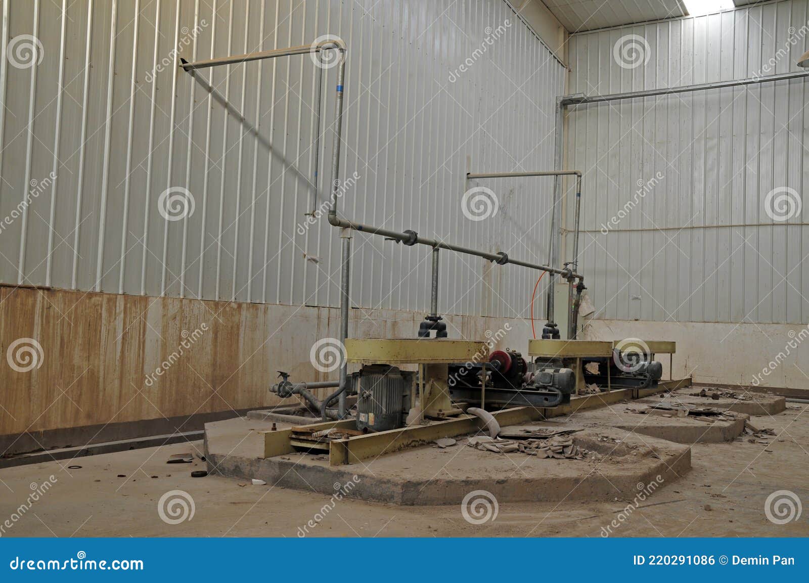 Ceramic factory equipment stock photo. Image of packing 220291086