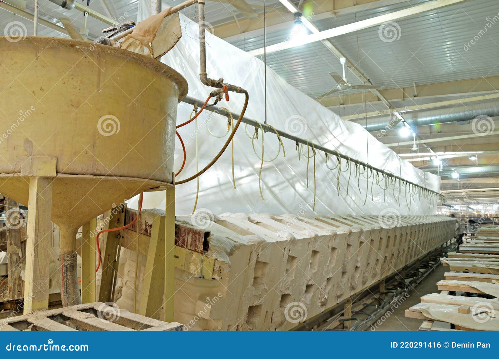 Ceramic factory equipment stock photo. Image of loading 220291416