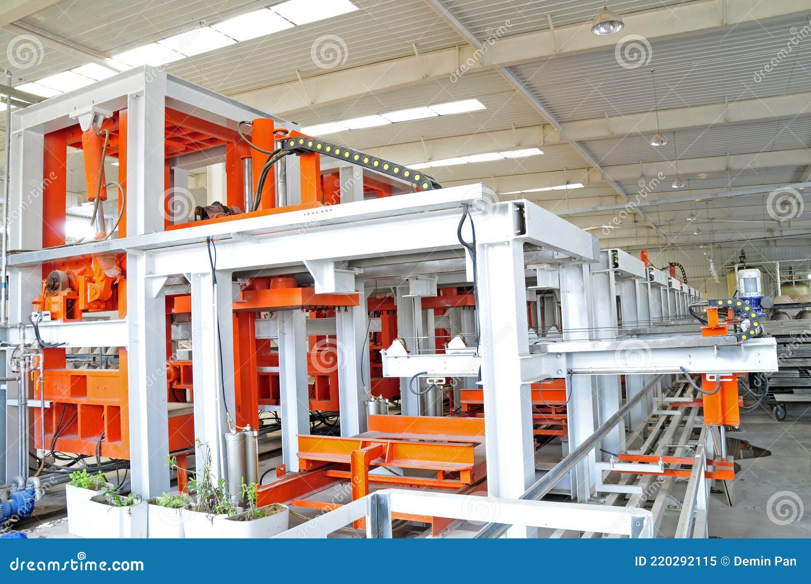 Ceramic factory equipment stock image. Image of racks 220292115