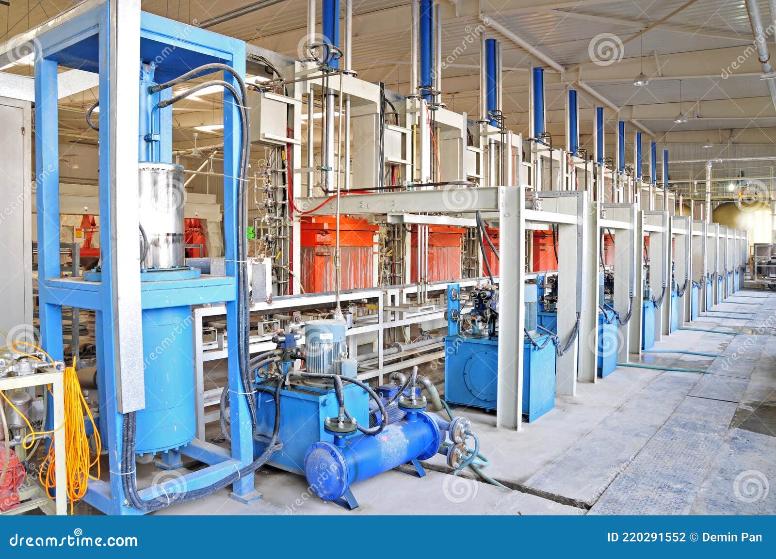 Ceramic factory equipment stock photo. Image of manufacture 220291552