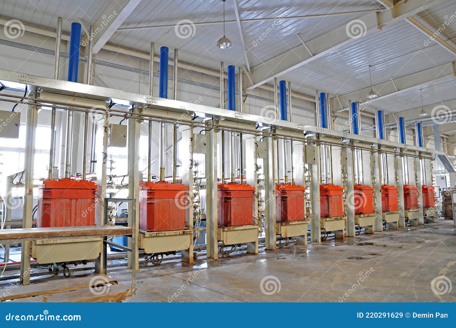 Ceramic factory equipment stock image. Image of goods 220291629