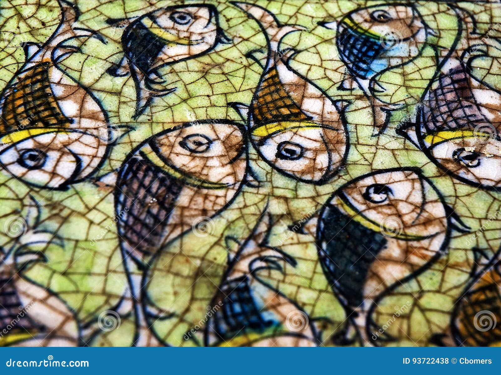 Ceramic Fish tile stock photo. Image of tile, craftmanship 93722438