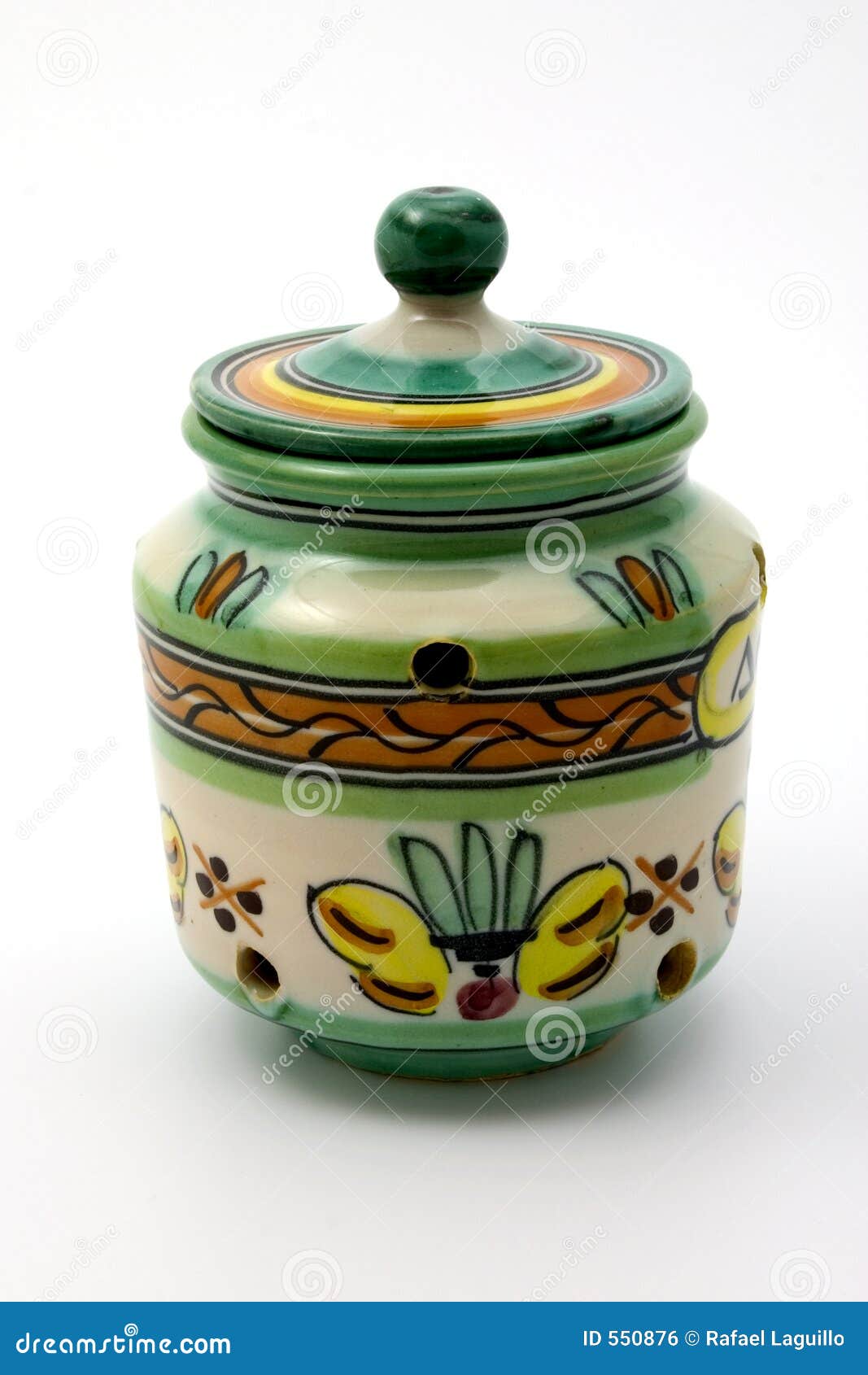 Ceramic garlic keeper stock photo. Image of white, green 550876