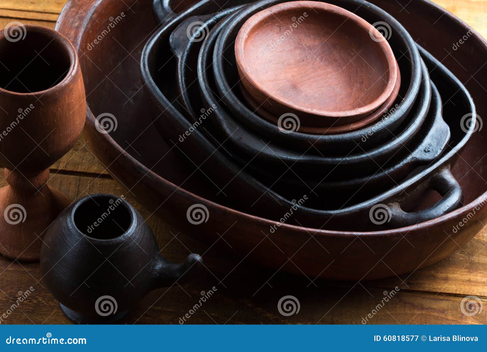 Ceramic Handmade Pottery, Earthenware, Ceramic Ware, Utensil Stock
