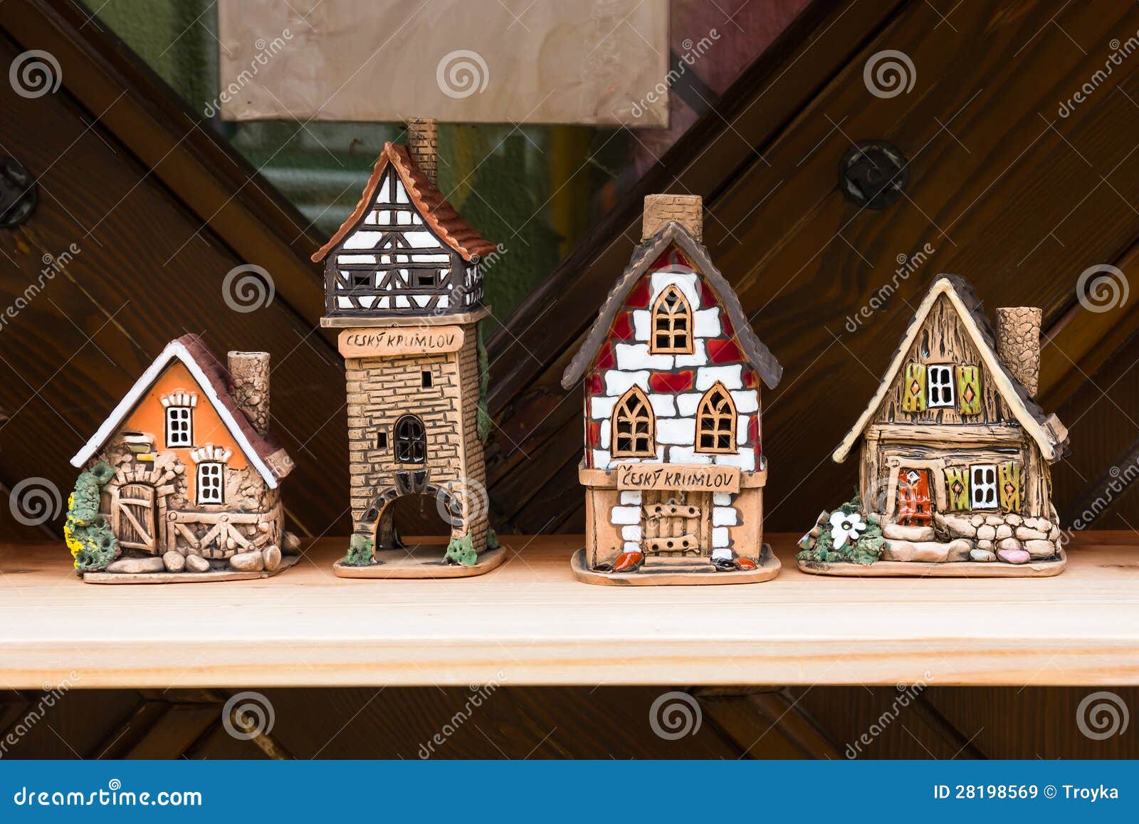 Ceramic houses. stock image. Image of decorated, creative 28198569
