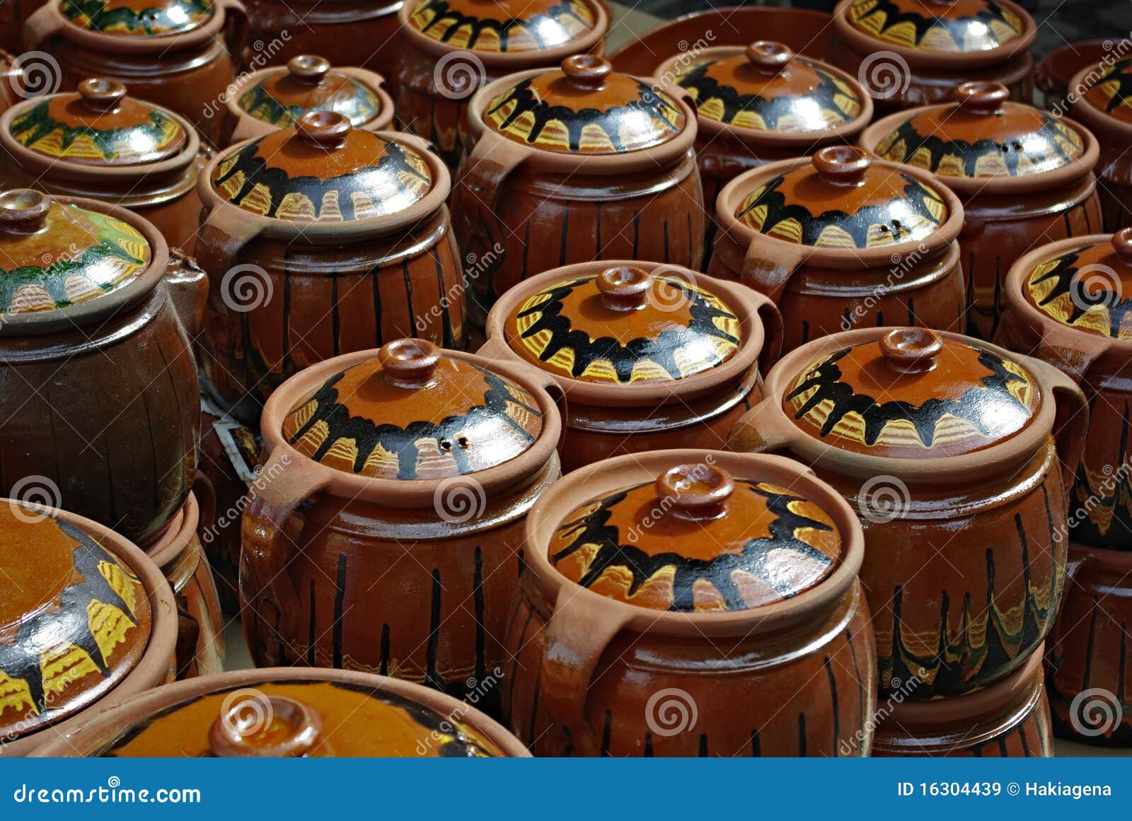 Ceramic Jars stock image. Image of heap, demonstration 16304439