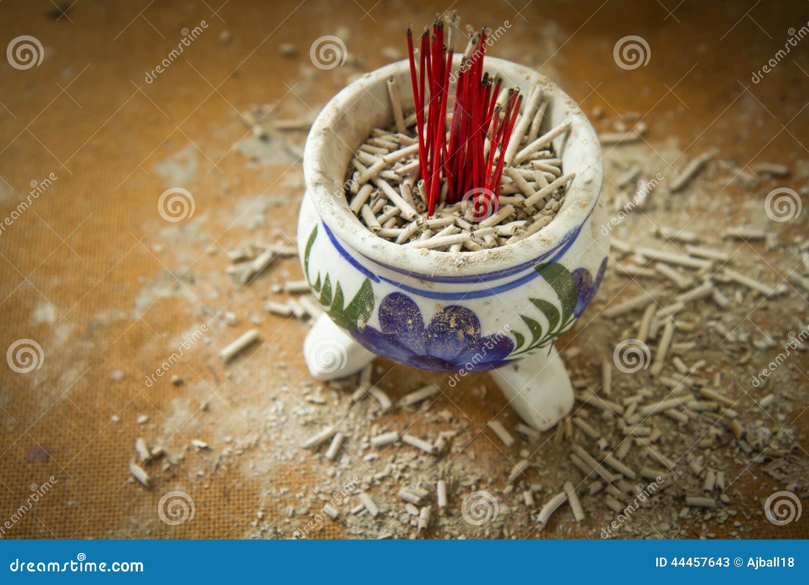 Ceramic joss stick pot stock image. Image of ceramic 44457643