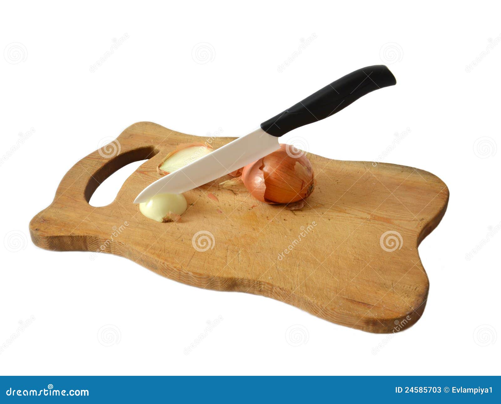 Ceramic Knife an on Cutting Board Stock Image Image of sharp