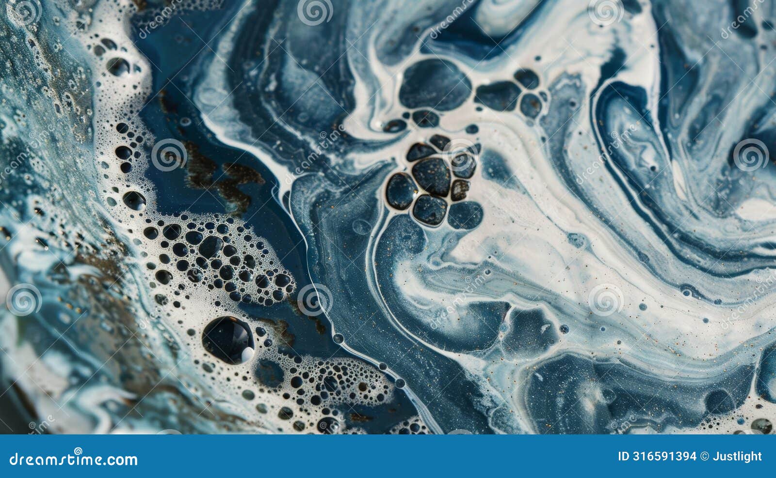 a ceramic plate showcasing a unique marbling effect achieved through the swirling technique.