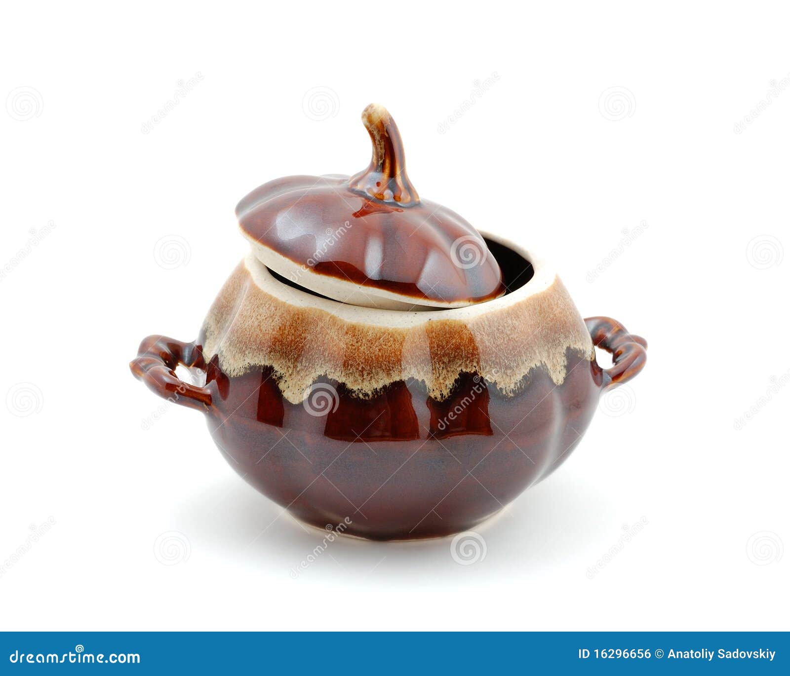 Ceramic Pot with Lid for Cooking Stock Photo Image of clay, white 16296656