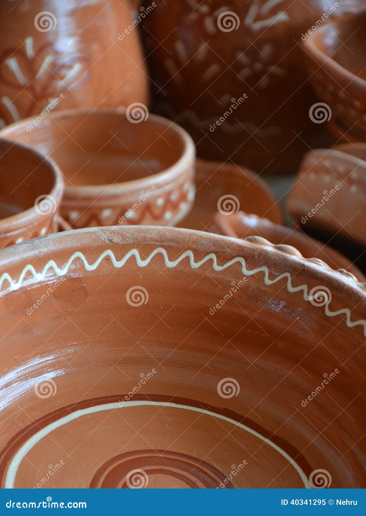 Ceramic pot in market stock image. Image of macedonia 40341295