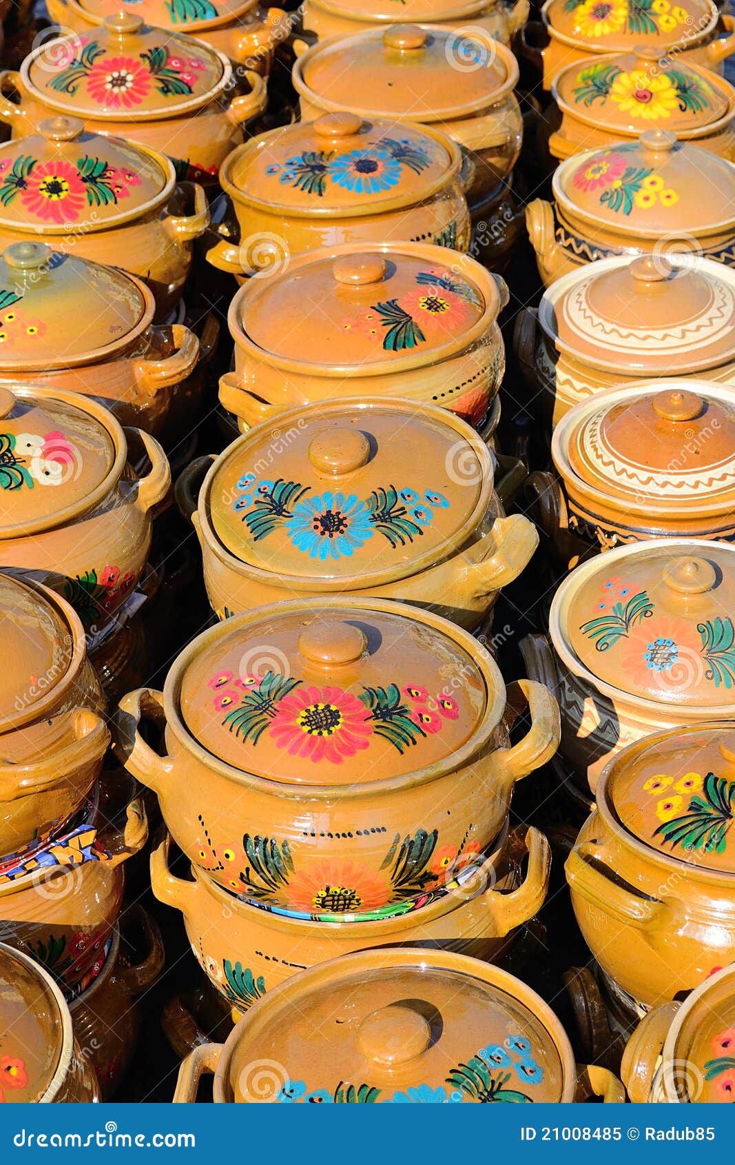 Ceramic Pots stock image. Image of colorful, handcrafted 21008485