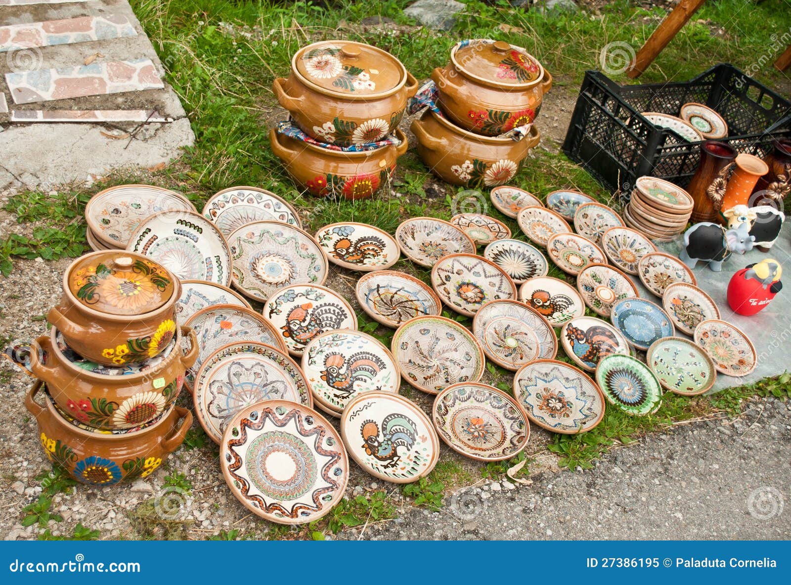 Ceramic pots stock image. Image of bowl, production, crafts 27386195