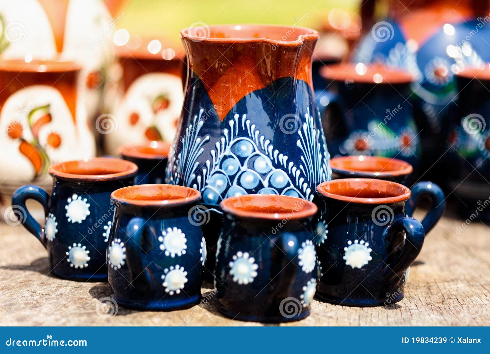 Ceramic Pottery at Horezu, Romania Stock Image Image of background