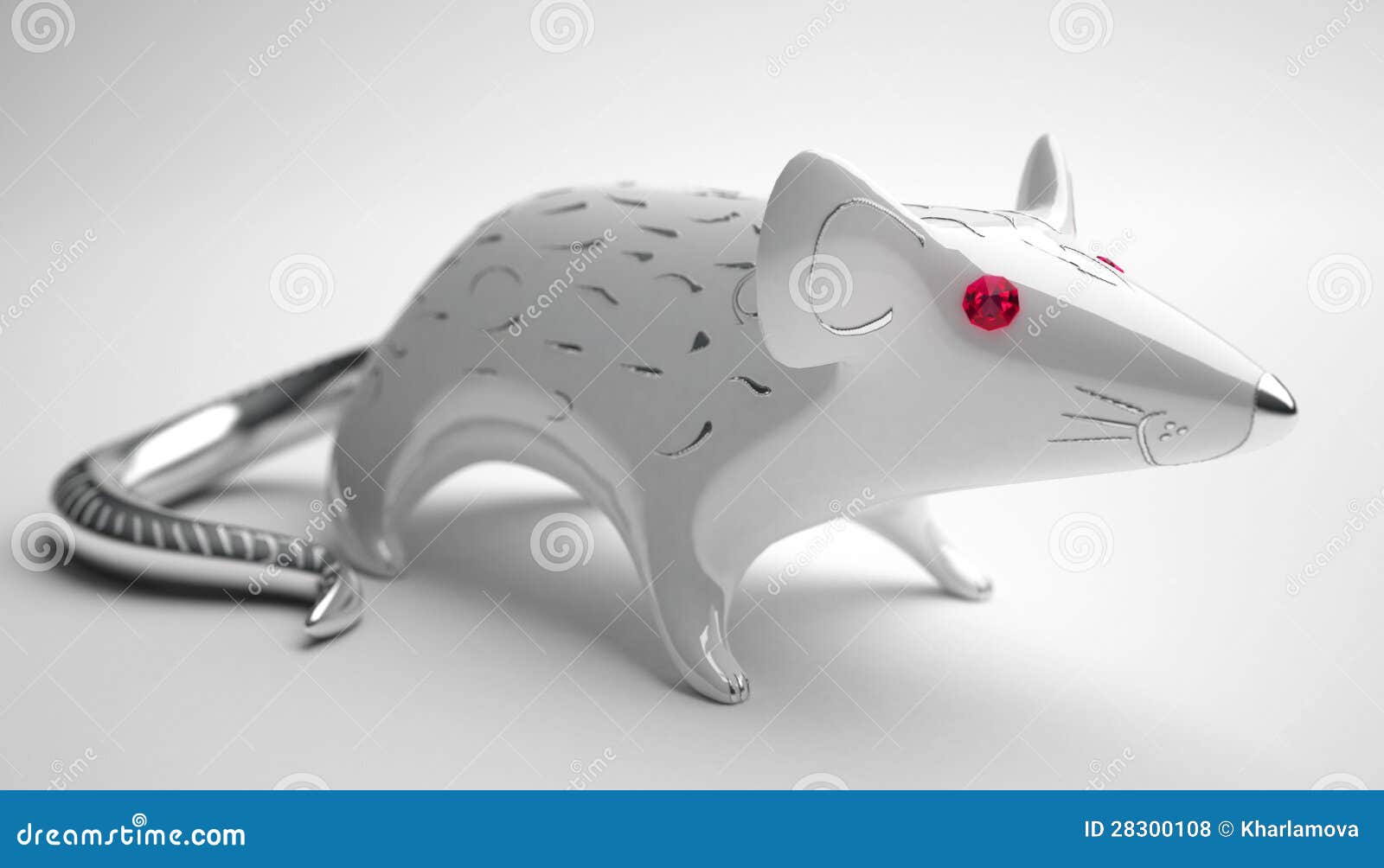 Ceramic Rat. Depth of Field Stock Illustration Illustration of depth