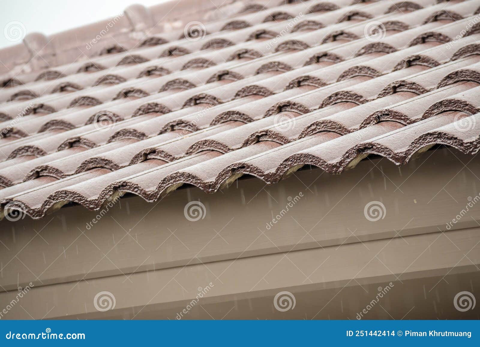 Ceramic Roof Tiles on the House Stock Photo Image of classic, cover