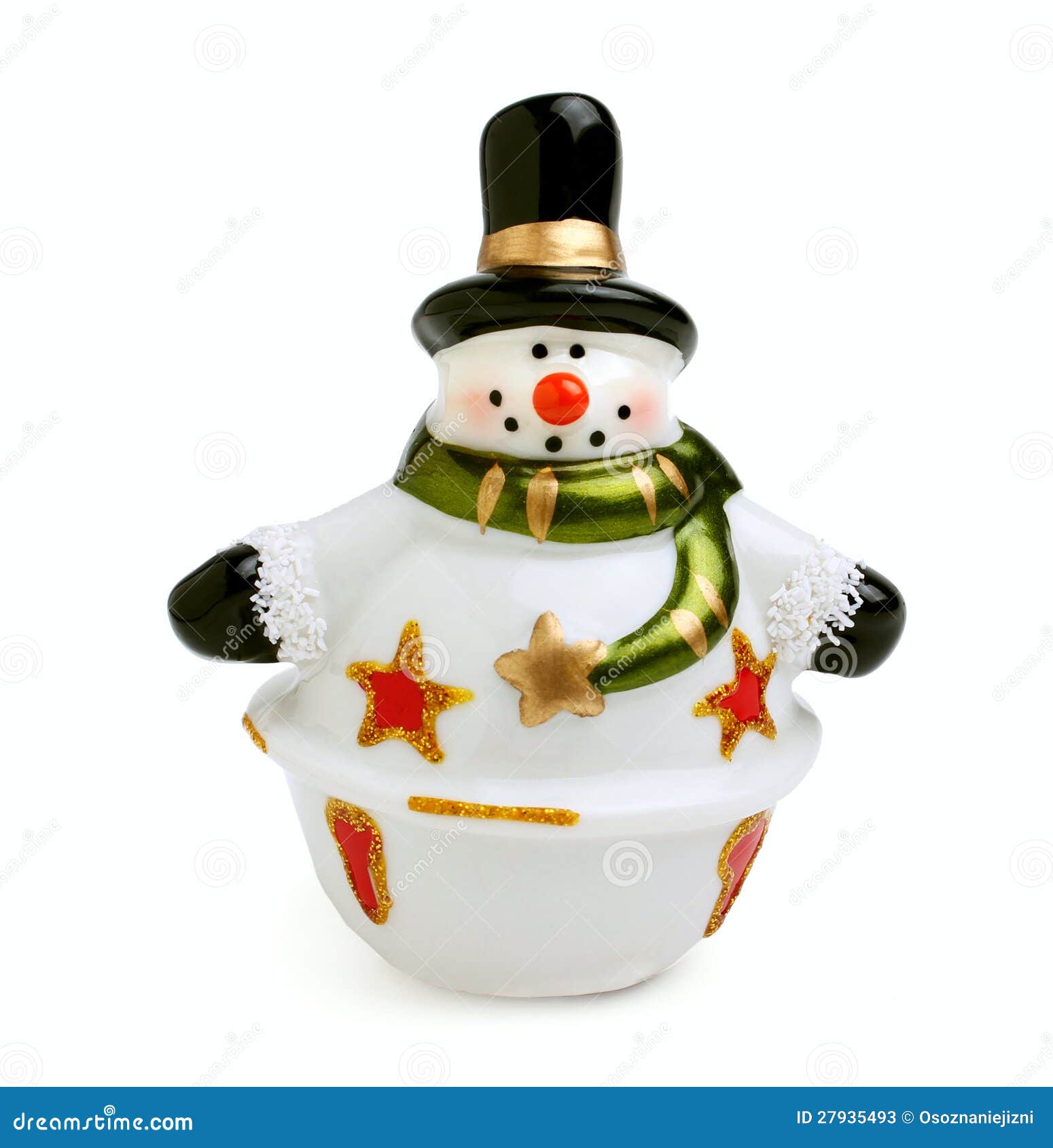 Ceramic snowman stock image. Image of cute, closeup, color 27935493