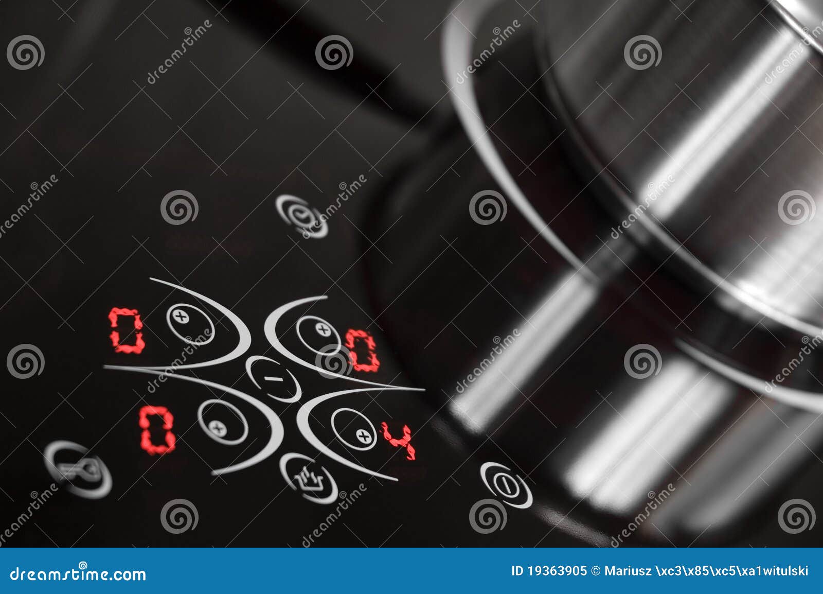 Ceramic stove top stock image. Image of panel, close 19363905