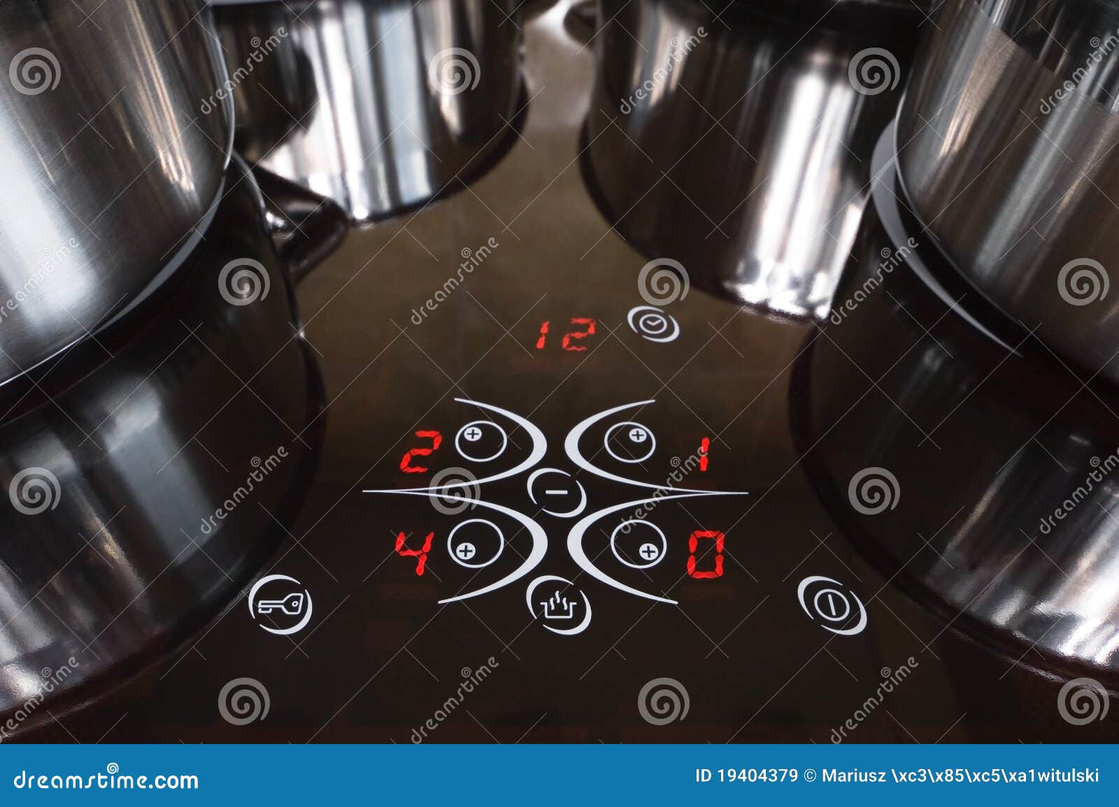 Ceramic stove top stock image. Image of indoors, electricity 19404379