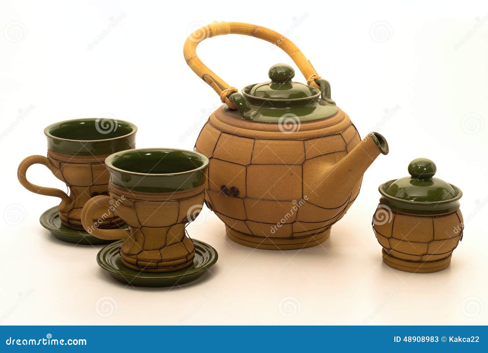 Ceramic tea set stock image. Image of handy, teapot, brown 48908983