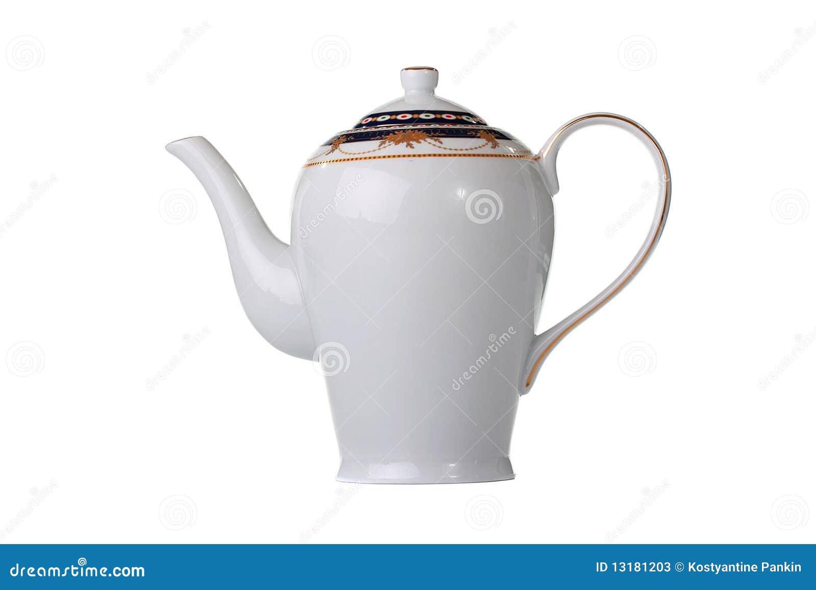 Ceramic teapot stock image. Image of breakfast, closed 13181203